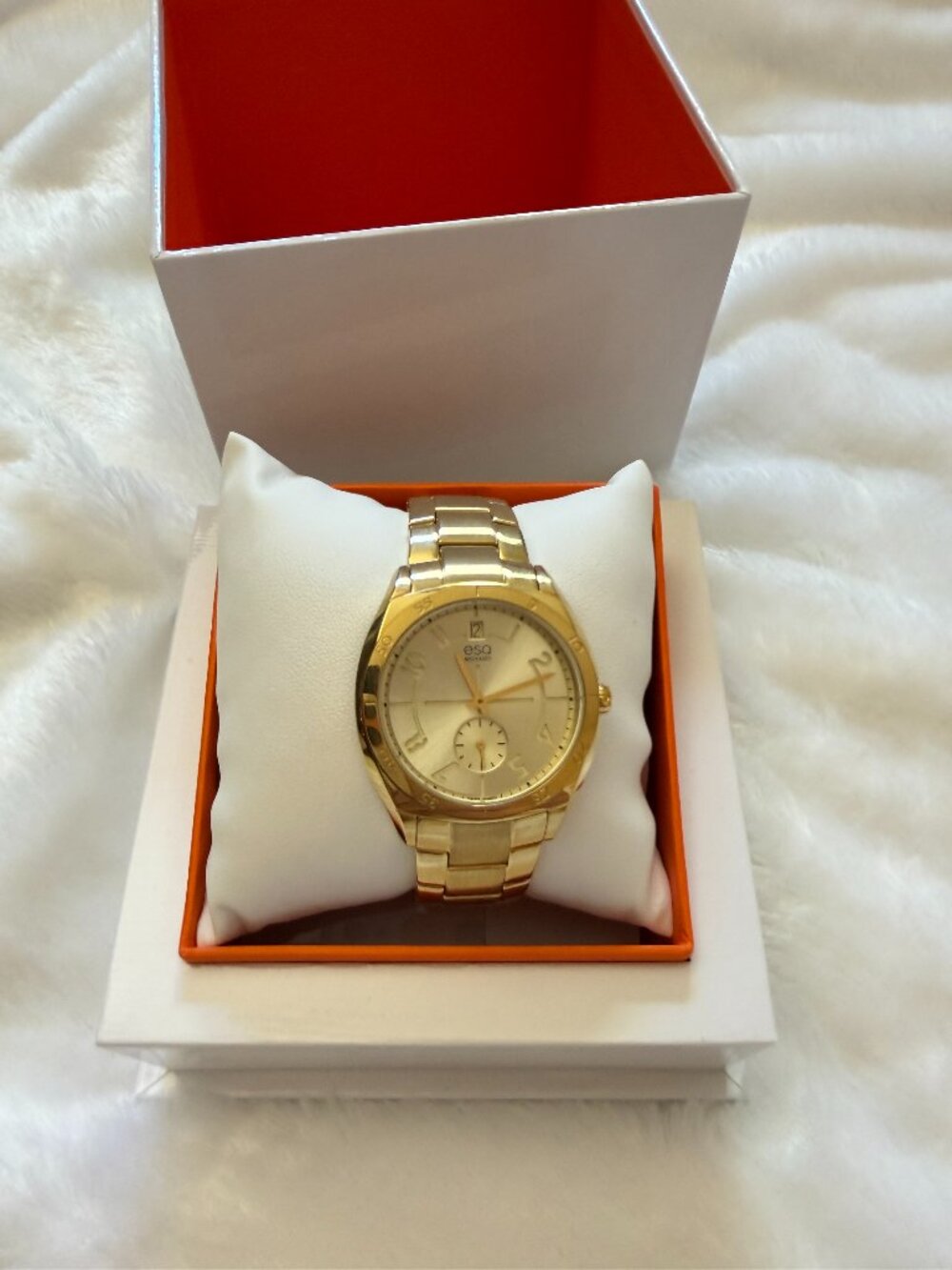 ESQ Movado Round Gold Tone Women's Bracelet Watch